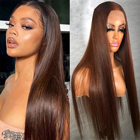 Dark Brown Human Hair Wig
